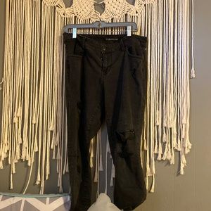 Cute jeans from Maurice’s and patched holes that are nice to wear in the winter!